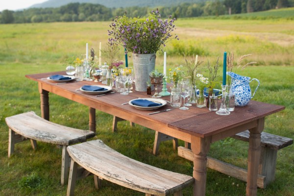 Farm table with Benches